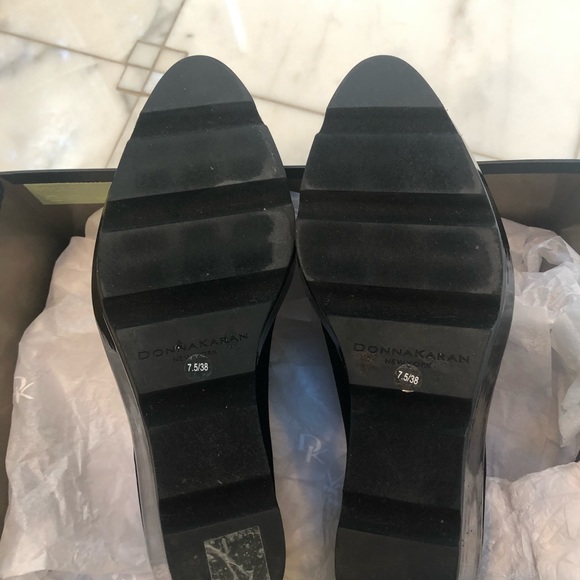 Donna Karan never worn, black microfiber shoes - Picture 3 of 7